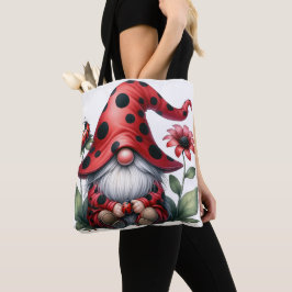 Lady Bug Gnome Tote Bag Tasche
