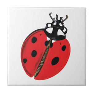 Lady Bug Illustration Fliese