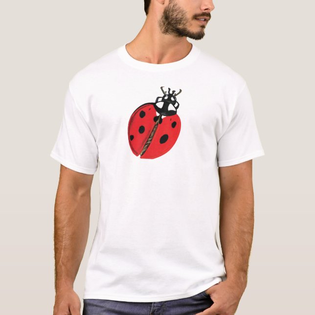 Lady Bug Illustration T-Shirt (Vorderseite)
