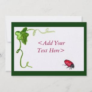 Lady Bug Invitation