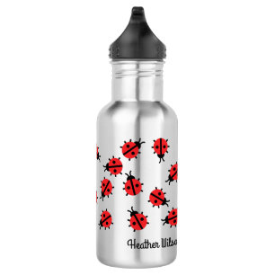 Lady Bug Kinder Wasserflasche mit Name
