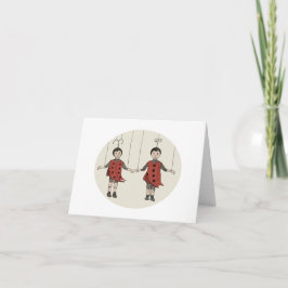 Lady Bug Marrionettes Karte