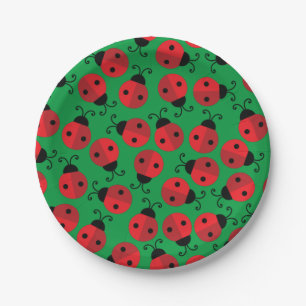 Lady Bug Niedlich Kid's 1. Geburtstag Party Pappteller