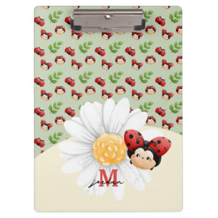Lady Bug Niedliches Muster Kids Custom Klemmbrett