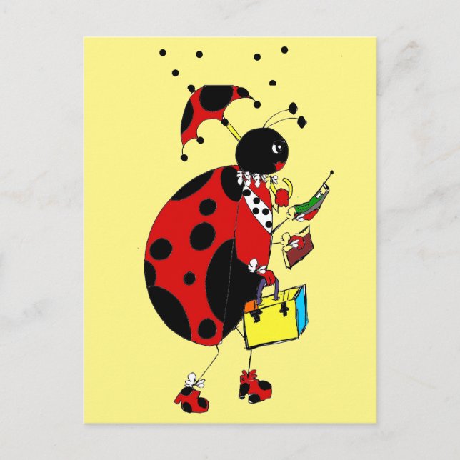 Lady Bug Postkarte (Vorderseite)