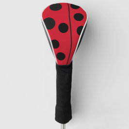 Lady Bug Red und Black Design Golf Headcover