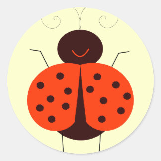 Lady Bug Runder Aufkleber