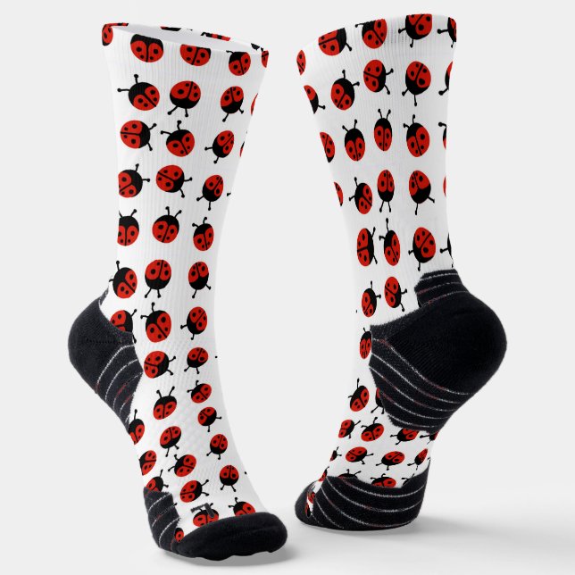 Lady Bug Socken (Gewinkelt)