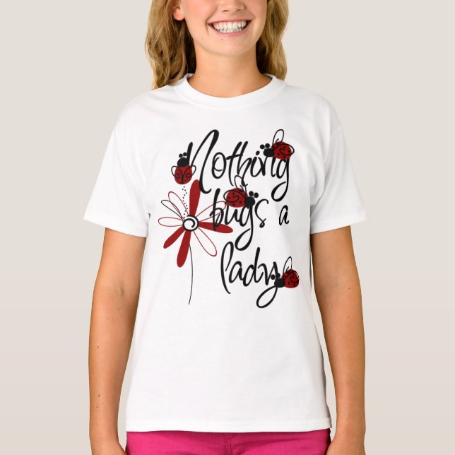 Lady Bug T - Shirt für Kinder (Vorderseite)