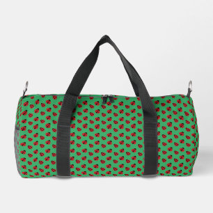 Lady Bugs Design All-over Print Duffel Bag Duffle Bag