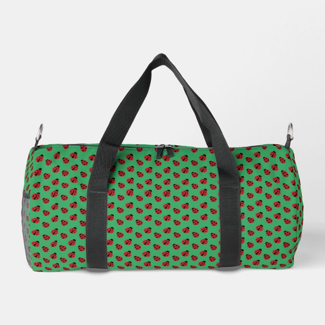 Lady Bugs Design All-over Print Duffel Bag Duffle Bag (Rückseite)