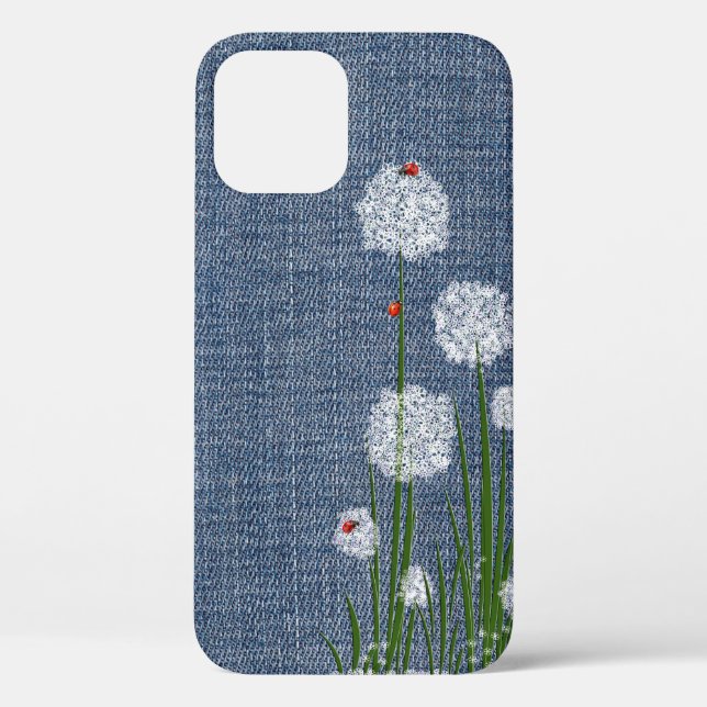 Lady Bugs sur Flower Coque-Mate coque iphone (Verso)