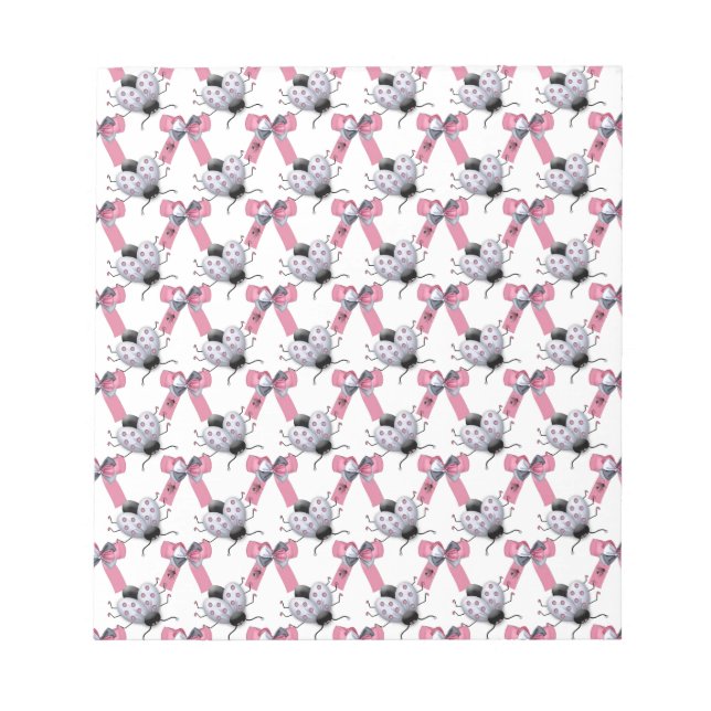 Lady Bugs und Bows Notizblock (Vorderseite)