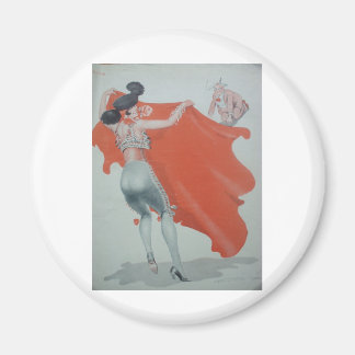 Lady Bullfighter aus den 1920er Jahren hält sie ab Magnet