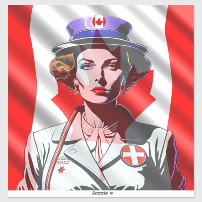 Lady Canada Aufkleber (Blatt)