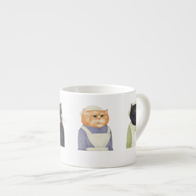 LADY CATS Espresso Cup Espressotasse (Vorderseite Rechts)