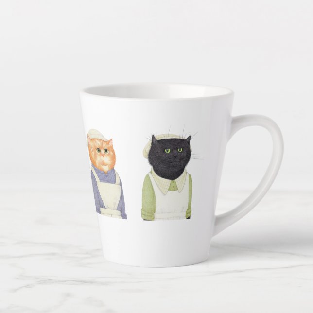 LADY CATS Latte Tasse (Rechts)