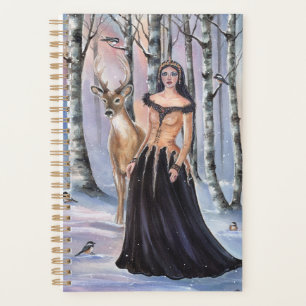 Lady Chickadee Fantasy Art von Renee Lavoie Planer
