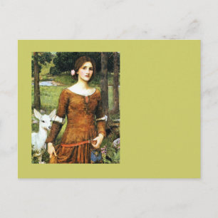 Lady Clare und die Fawn Postkarte