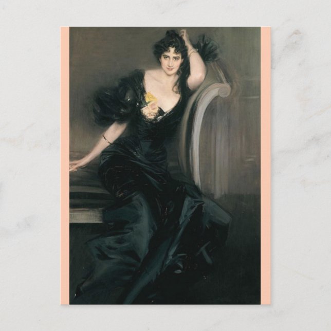 Lady Collin Campbell - Boldini Postkarte (Vorderseite)