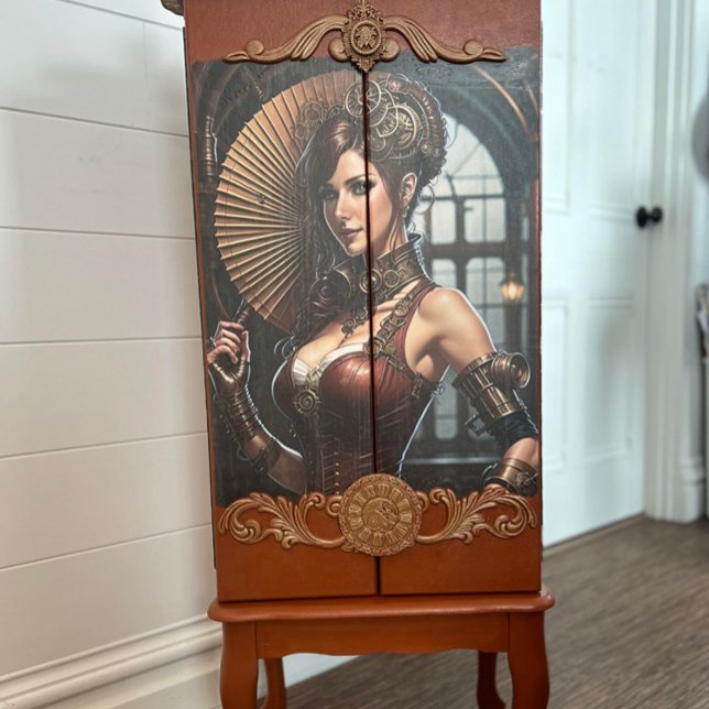 Lady Cyborg mechanics steampunk v2 Seidenpapier (Von Creator hochgeladen)