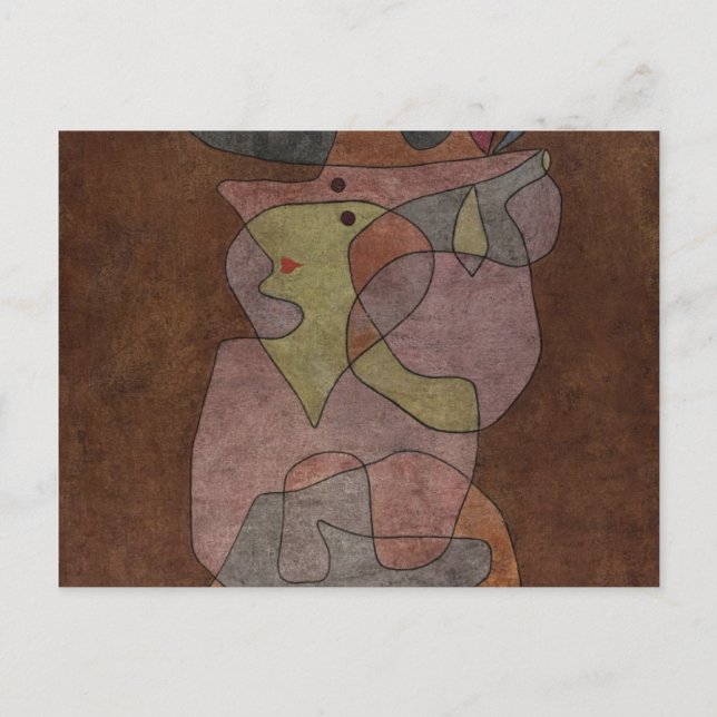Lady Demon von Paul Klee Postkarte (Vorderseite)