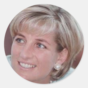 Lady Diana Runder Aufkleber