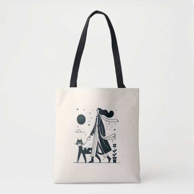 Lady, die ihre Tasche führt (Vorderseite)