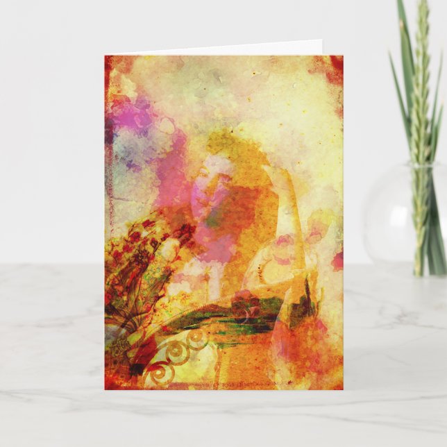 Lady Digital Art Jedes Anlasses Karte (Vorderseite)