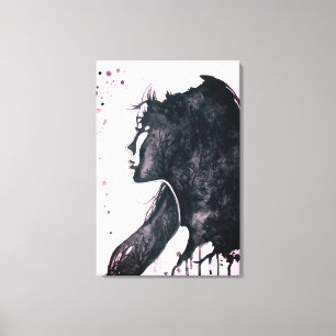 Lady Emotion Canvas Print Leinwanddruck
