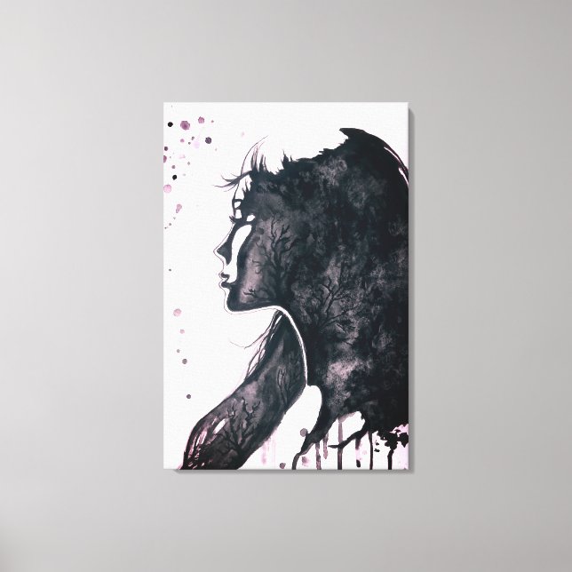 Lady Emotion Canvas Print Leinwanddruck (Vorderseite)