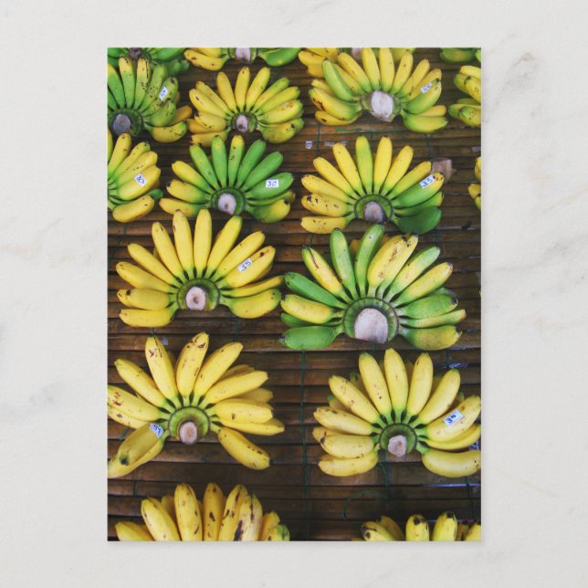 Lady Finger Bananas ~ Egg Banana (ก ล้ ว ย ข่ ไ) Postkarte (Vorderseite)