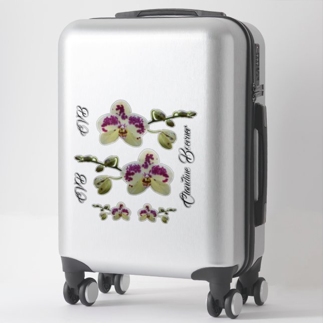 Lady Führungskraft Orchid Gepäckaufkleber Set Aufkleber (Koffer)