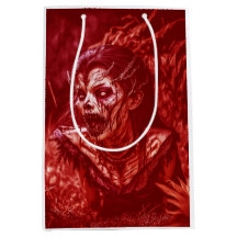 Lady Ghoul knurrt zwischen Pflanzen