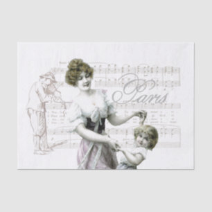 Lady Girl Decoupage Seidenpapier