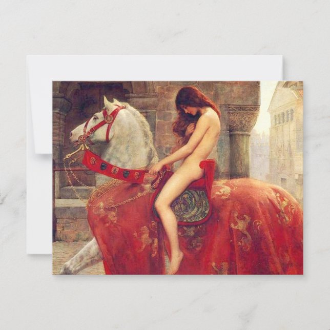 Lady Godiva-Einladung Einladung (Vorderseite)