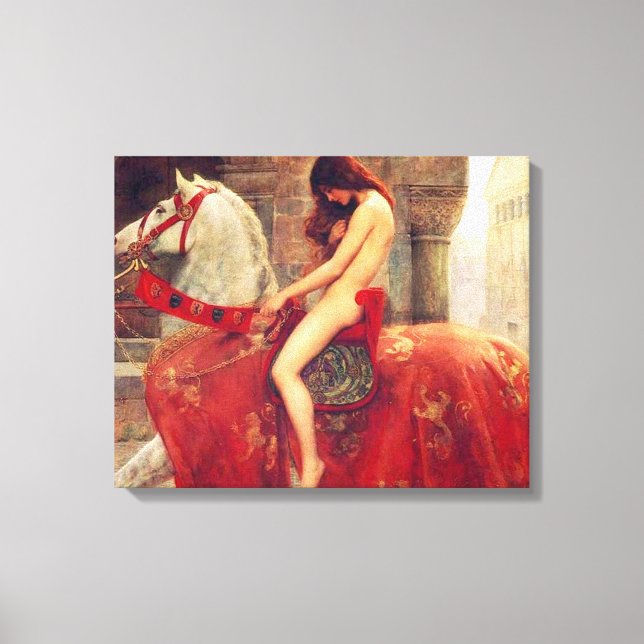 Lady Godiva Leinwanddruck (Vorderseite)