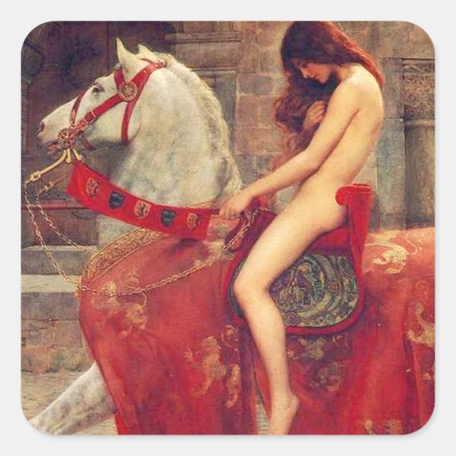 Lady Godiva Stickers (Vorderseite)