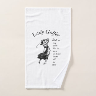 Lady Golfer Handtuch
