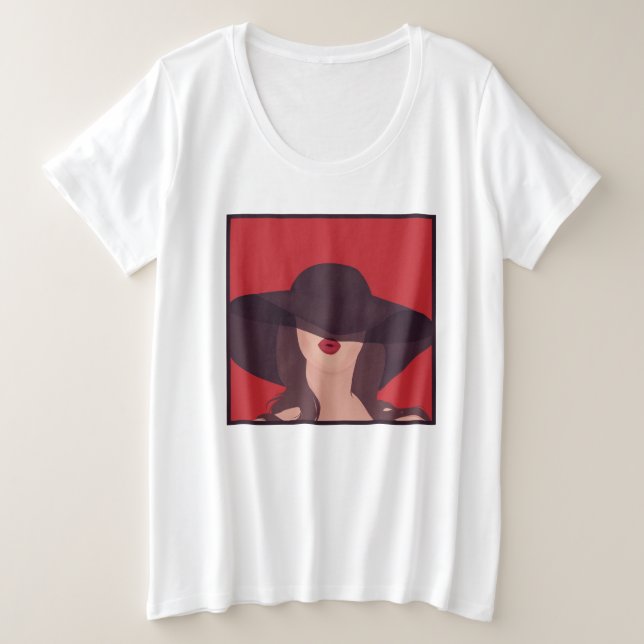 Lady Große Größe T-Shirt (Design vorne)