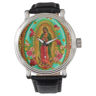 Lady Guadalupe Mexikanische St. Jungfrau Mary Armbanduhr