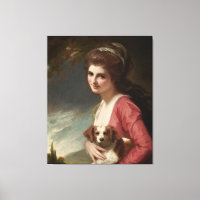 Lady Hamilton als Nature Romney Leinwand Art