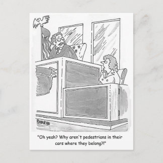 Lady Hollering bei Judge Postkarte