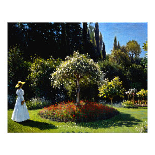 Lady im Garten Fotodruck