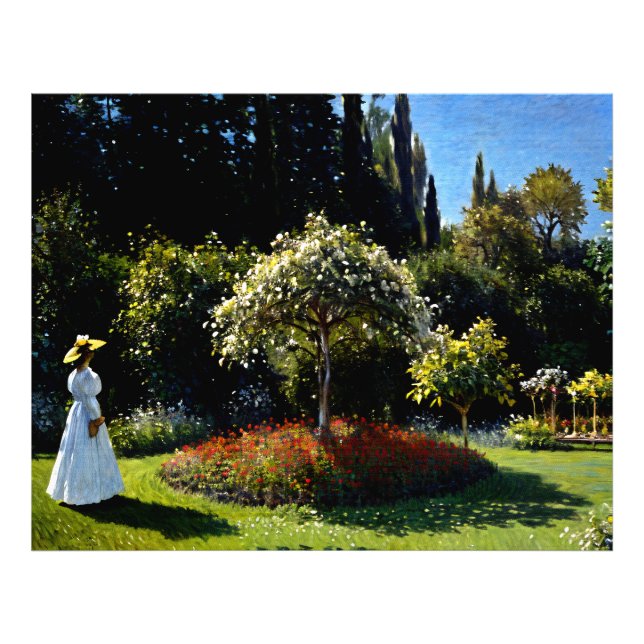 Lady im Garten Fotodruck (Vorne)