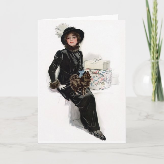 Lady in Black Karte (Vorderseite)