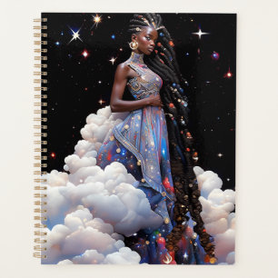Lady in Clouds African American Art Planer