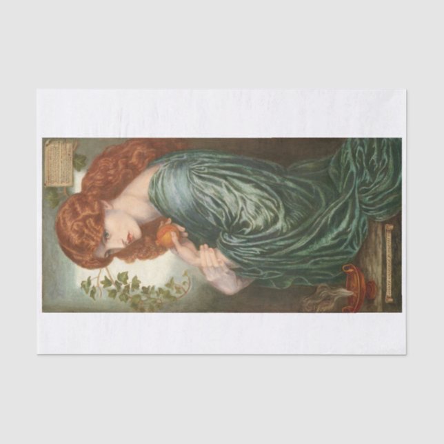 Lady in Grün Seidenpapier (Vorderseite)