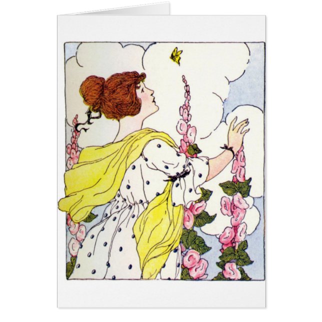 Lady in Hollyhock Garden (Vorne)