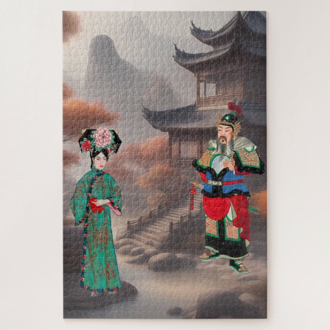 Lady in modernem Manchu-Kostüm (Vertikal)